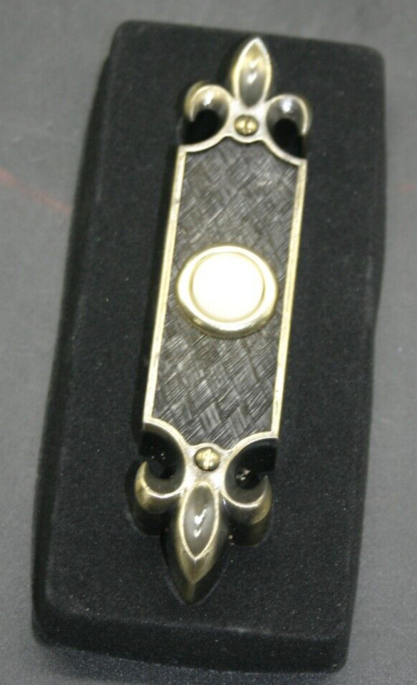 Vintage Trine Lighted Push Button Doorbell 890 French Traditional Style w/Screws