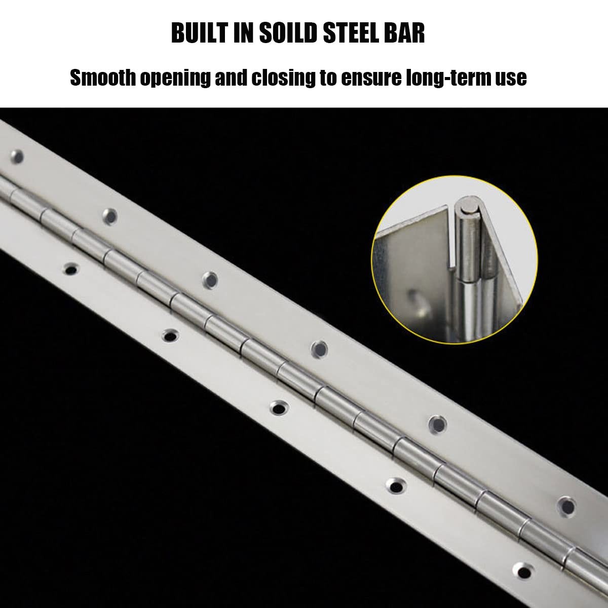 18 Inch Stainless Steel Continuous Piano Hinge Heavy Duty 4 Pack