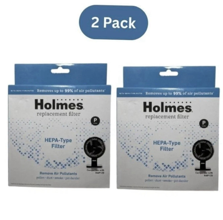 2 Boxes Holmes HEPA Type P Filters for HAP120 Air Purifier – 4 Total Filters