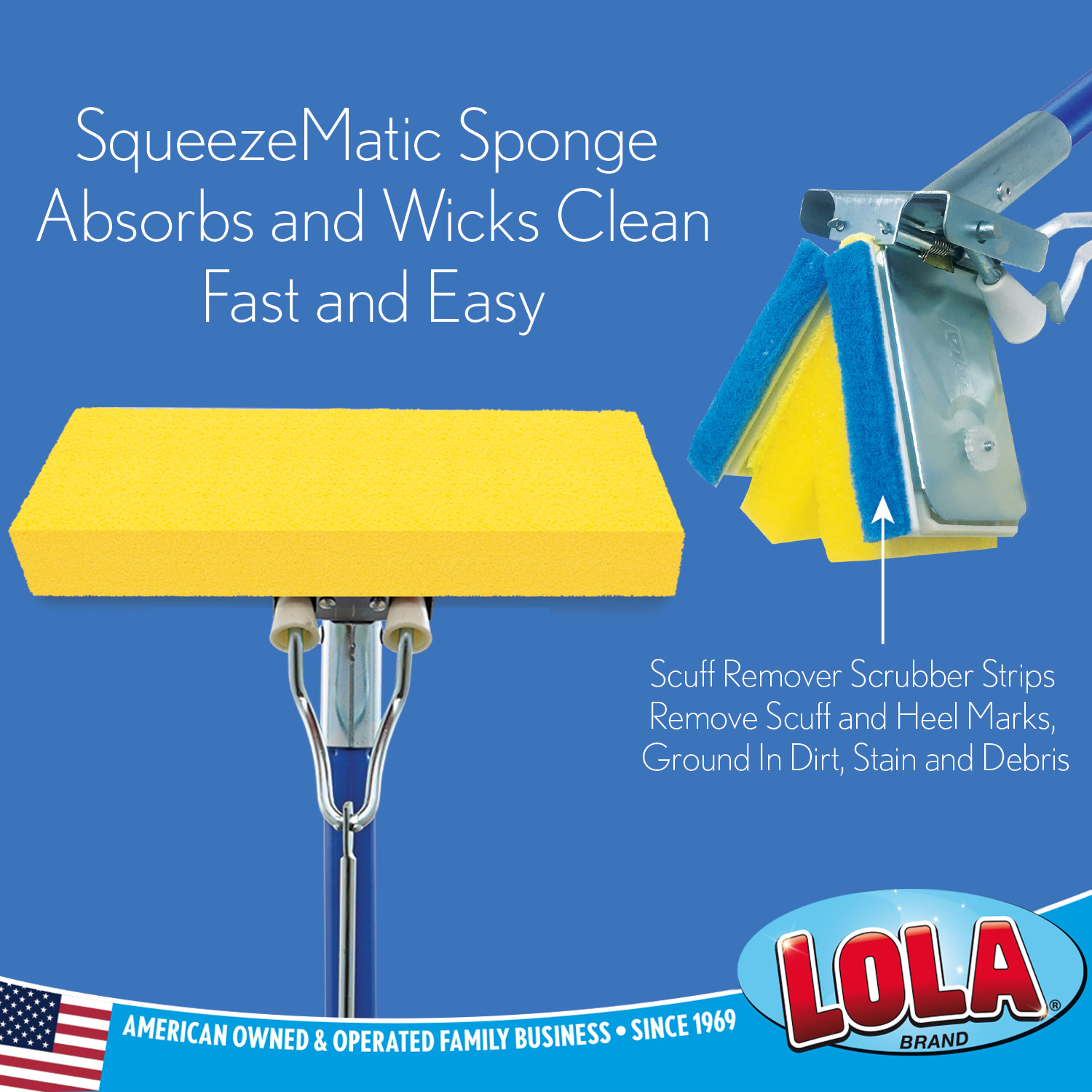 SqueezeMatic Butterfly Mop 9” Refill – Comparable w/ Quickie TYPE S