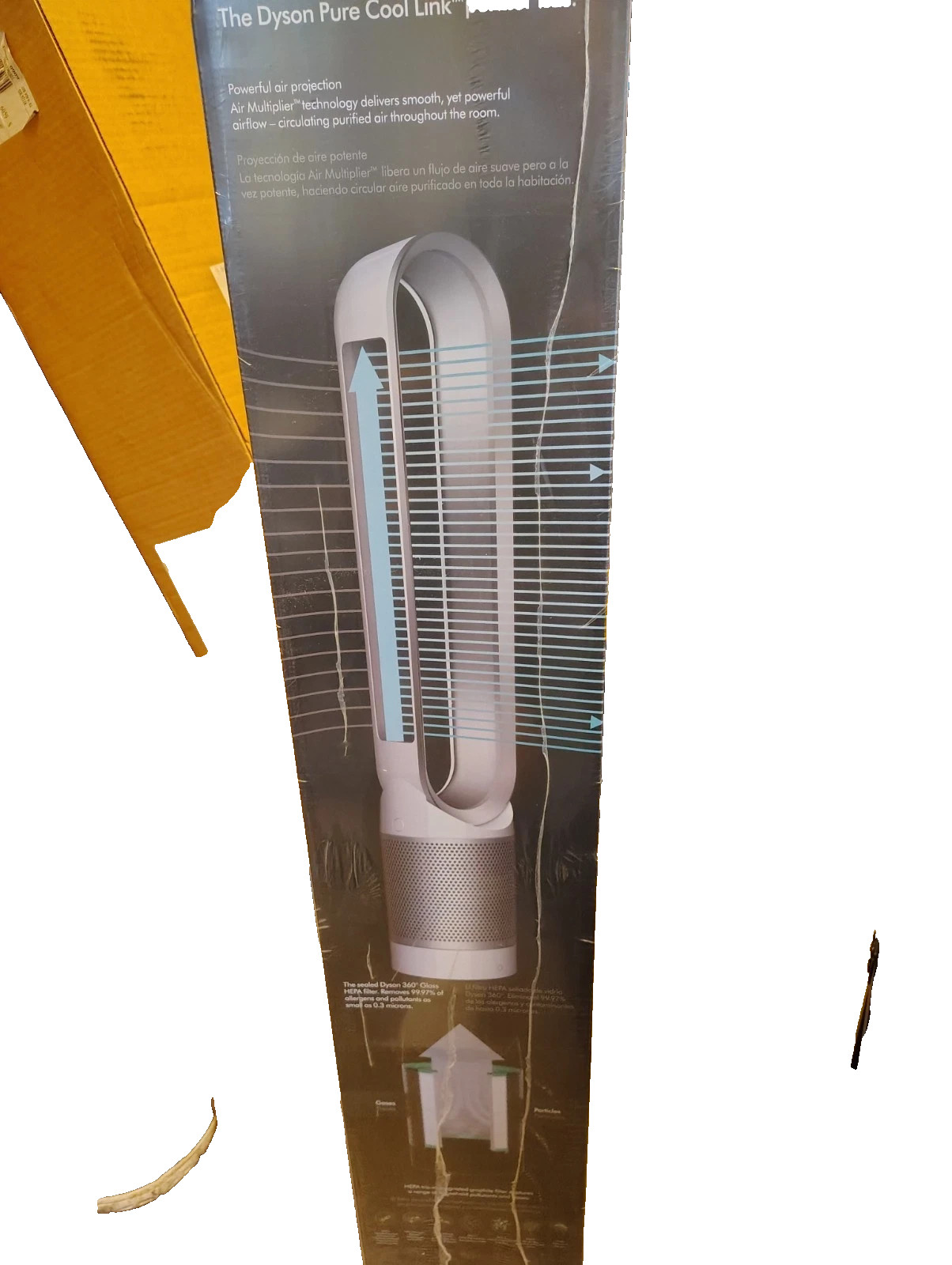 Dyson Pure Cool TP02 Wi-Fi Enabled HEPA Air Purifier and Tower Fan, White/Silver