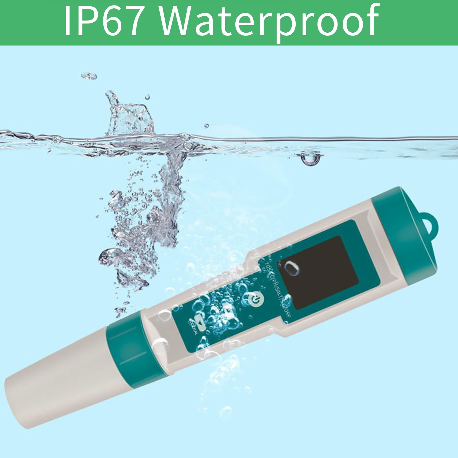 7 in 1 Digital LCD PH/TDS/EC/ORP/TEMP/SG/Salinity Water Quality Tester Meter Pen