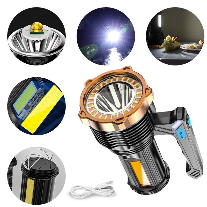 Most Powerful 99000000LM LED Flashlight Super Bright Torch USB Rechargeable Lamp