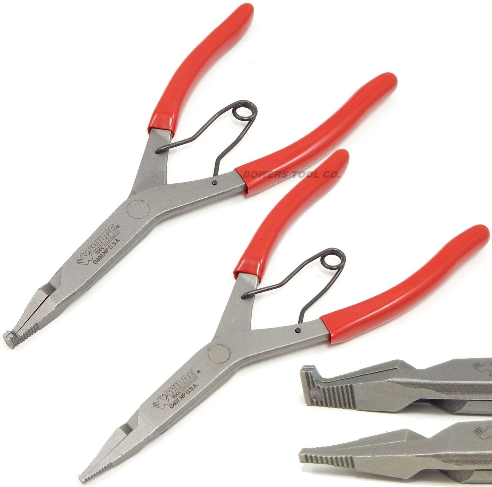Wilde Tool 3pc Lock Ring Pliers Set Compound Right Angle 90 Straight MADE IN USA