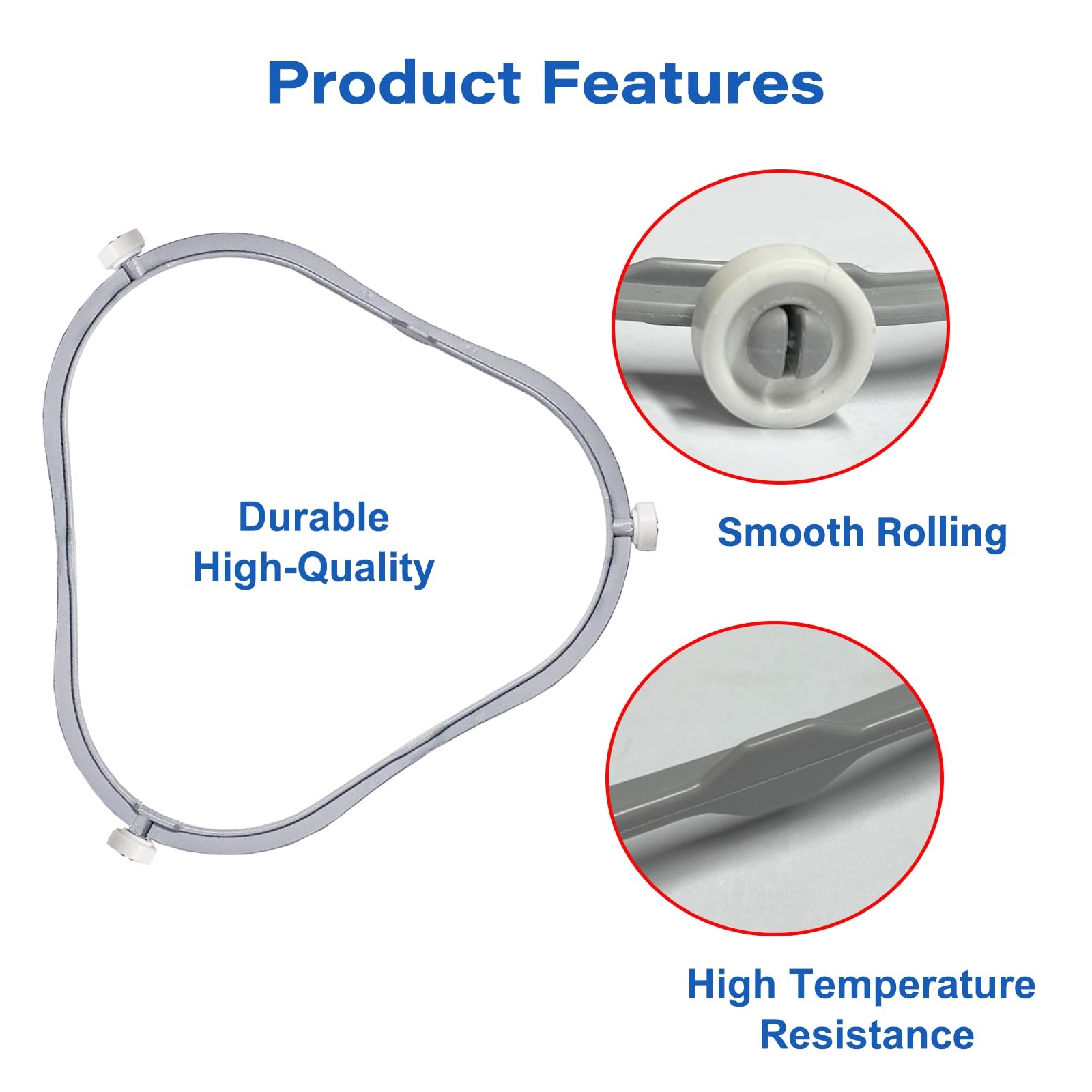7.48 Inch Microwave Turntable Ring W11252182 Replacement Support Roller