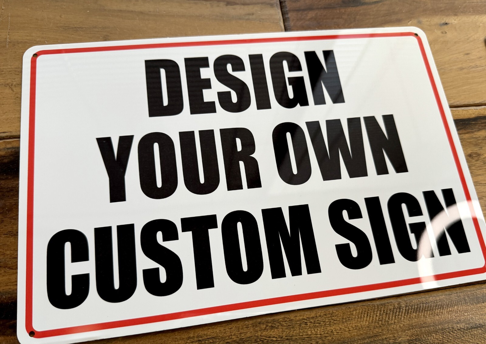 Personalized Custom Aluminum Signs, 12×8″, for Outdoor, Indoor, Office, Airbnb