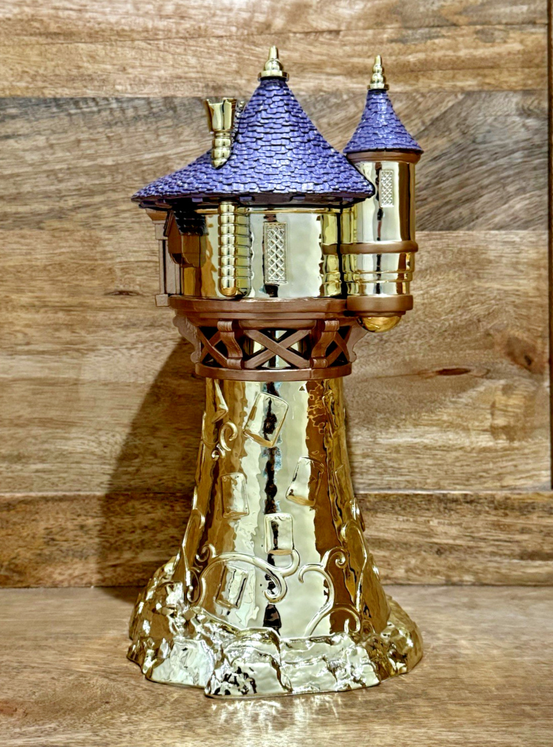 Bath & Body Works Disney Princess Rapunzel Tower 3 Wick Candle Holder ~ NIB