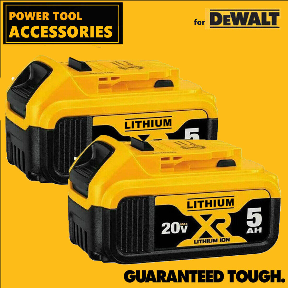 Dewalt DCB205 20 V Compact Power Tool Battery – Pack of 2