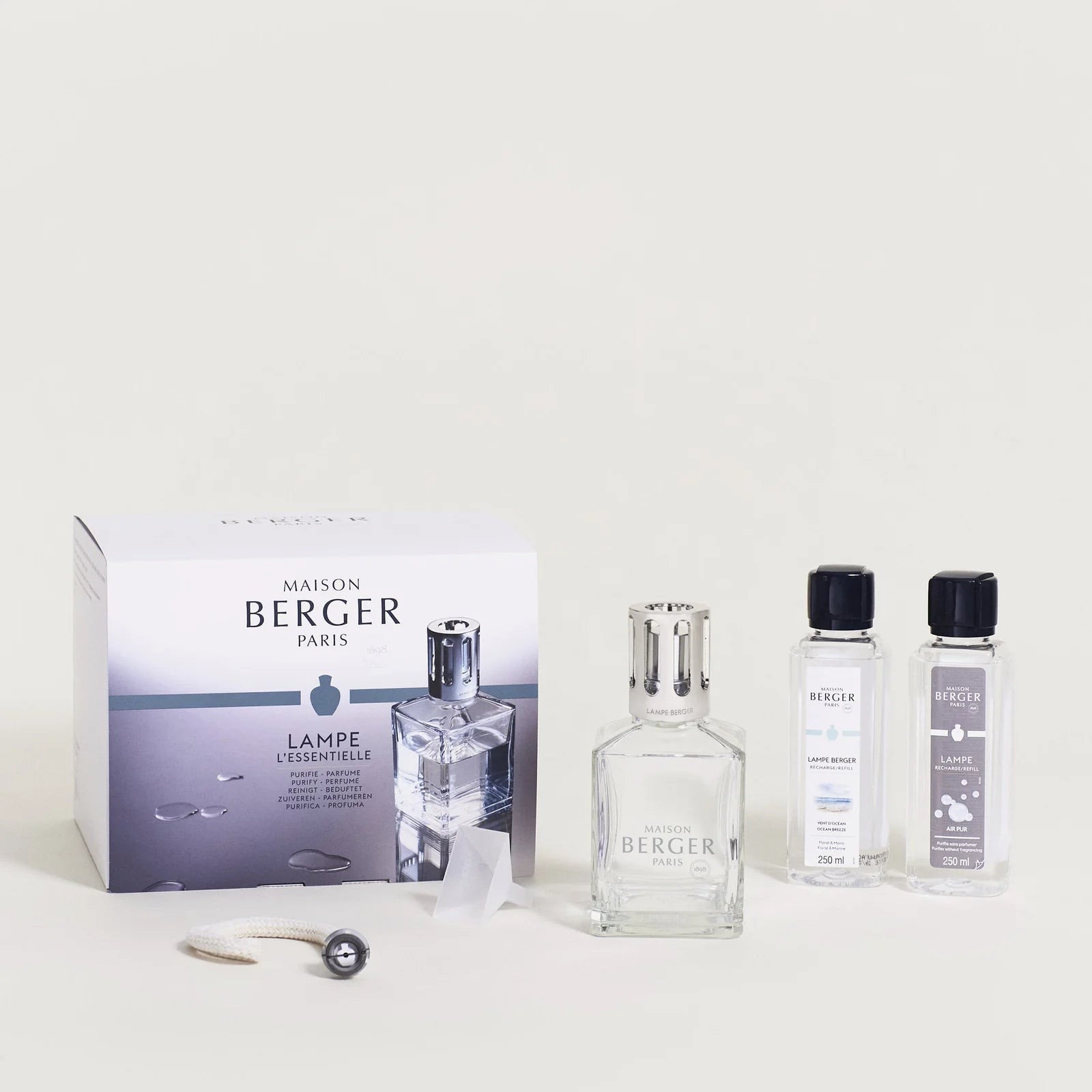 Maison Berger | Lampe Berger Essential Square Lamp Gift Set with Ocean Breeze