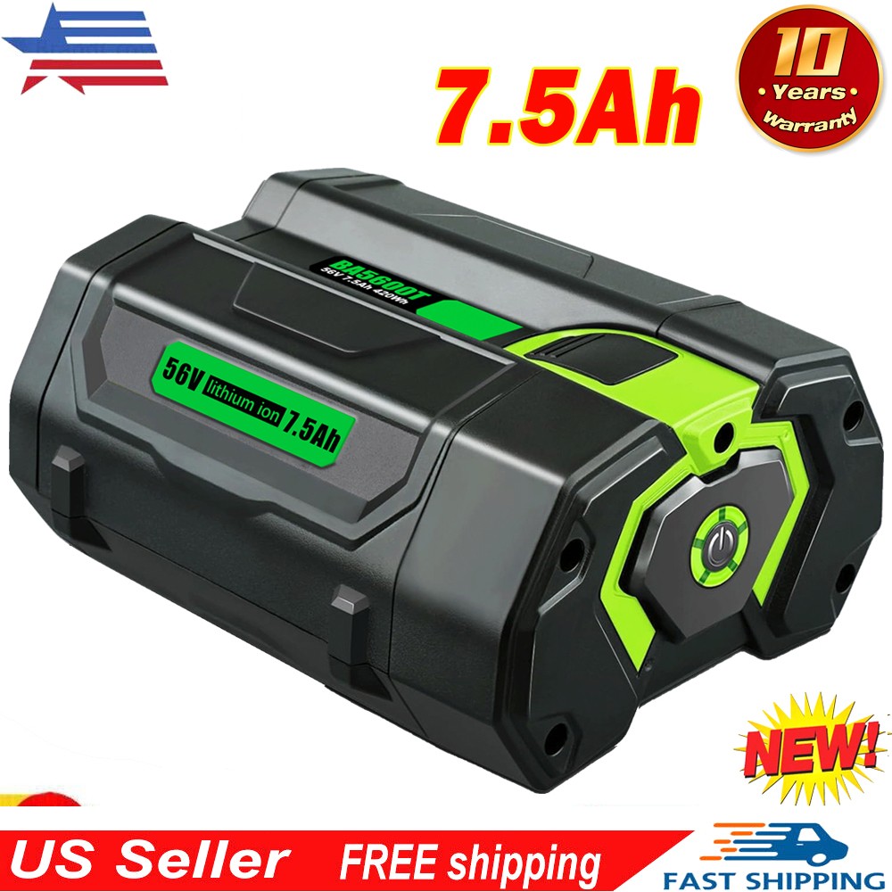 For EGO POWER+ BA2800T 56Volt 7.5AH Battery w/ Fuel Gauge Power+ BA5600T BA4200T