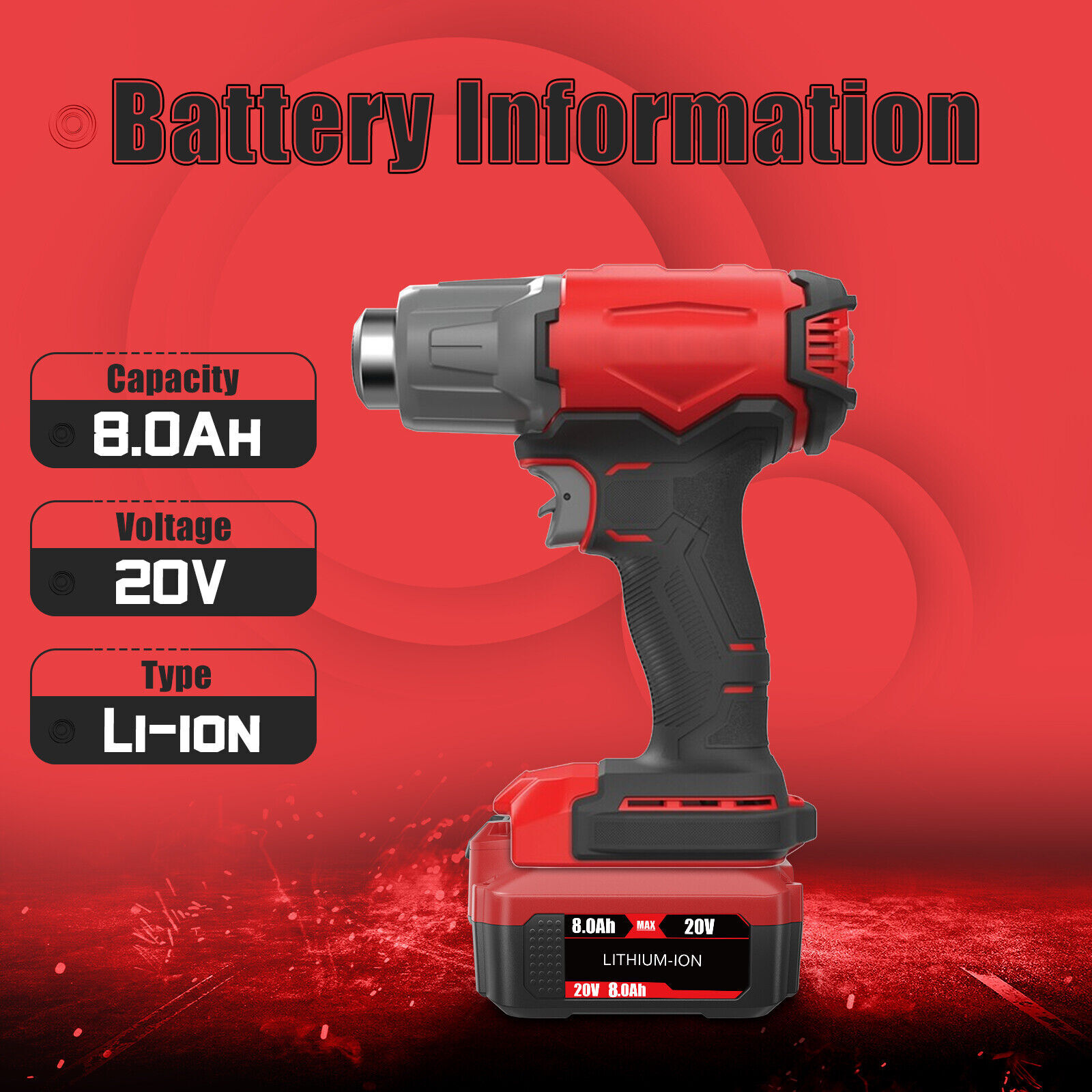 For Craftsman V20 MAX 20 Volt 8.0Ah 3 Ah Lithium Battery CMCB204 CMCB202 CMCB201