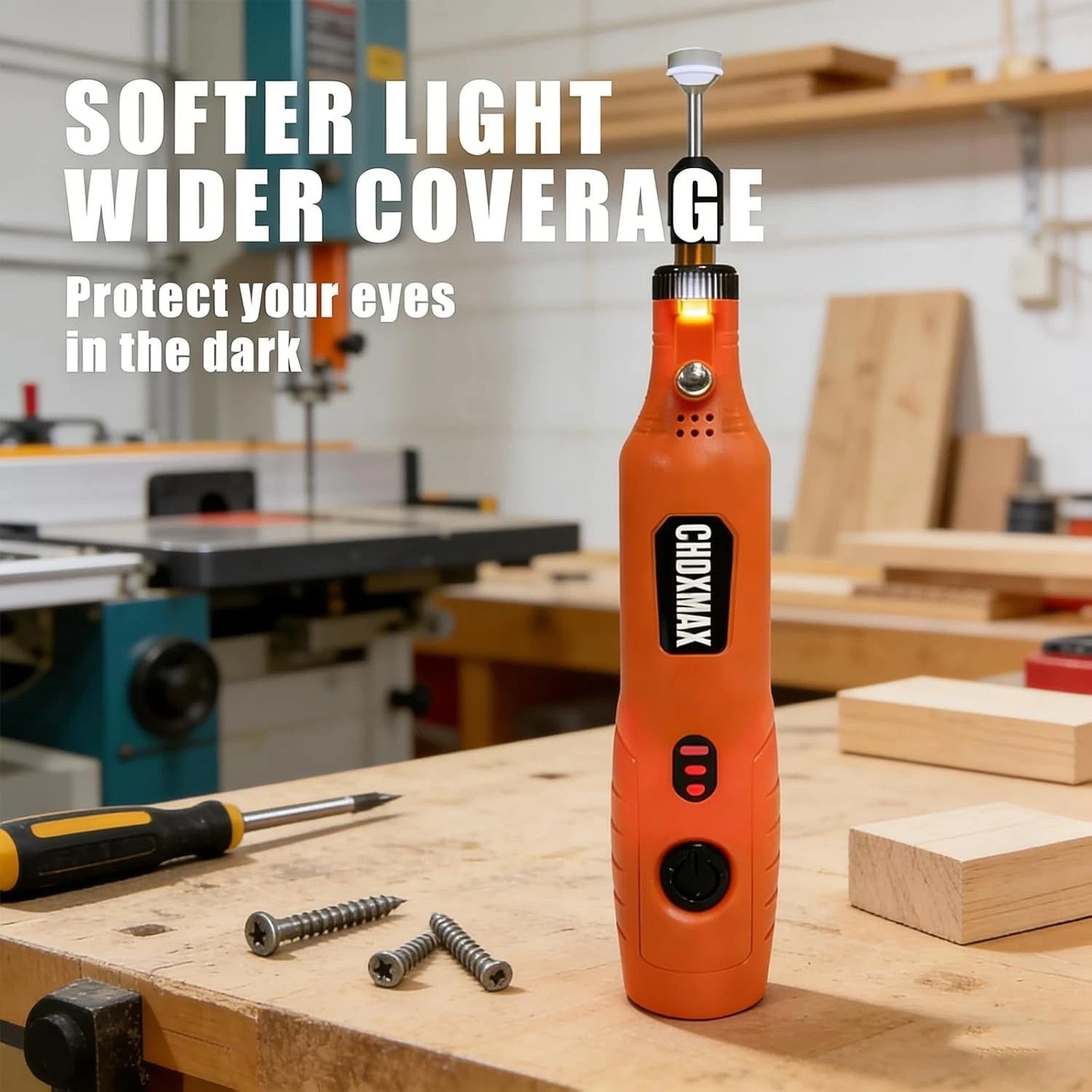 Ergonomic Cordless Rotary Tool with 3-Speed Settings & Complete Accessory Set