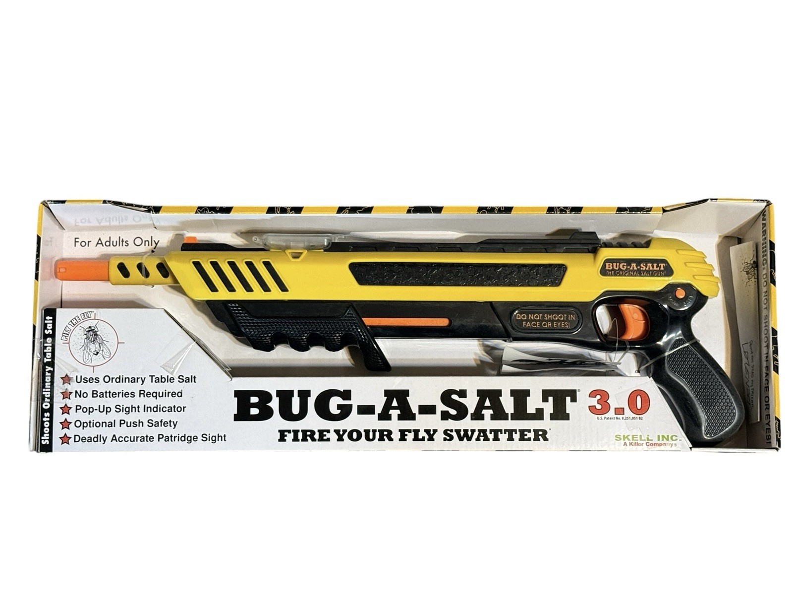 Bug-A-Salt 3.0 Yellow Edition Fly Gun Insect Eradicator New In Factory Box