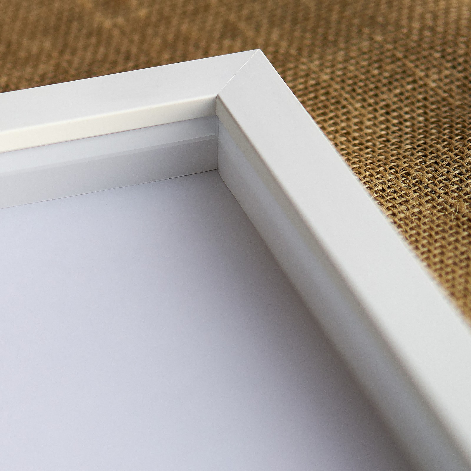 Shadow Box 1.75″ Deep White Picture Frame – UV Acrylic,Backing, Hanging Hardware