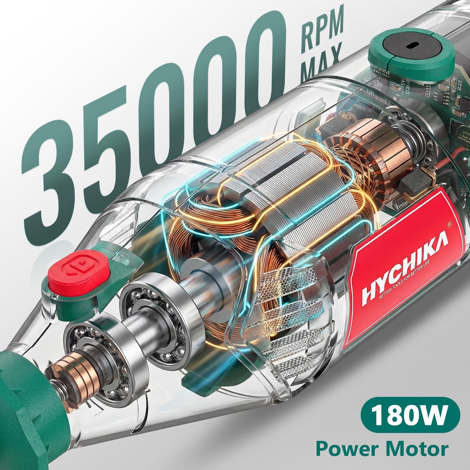 8000-35000 RPM Variable Speed Rotary mini, 1 Set of 180w Tool