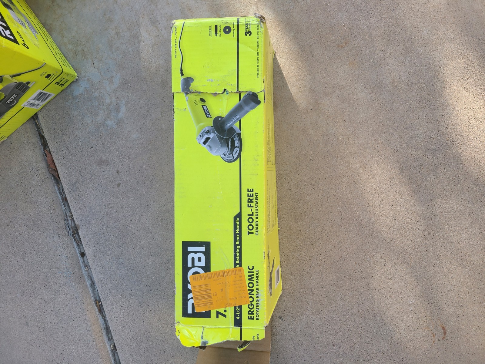 RYOBI Corded Electric Angle Grinder Rotary/Circular Action Green Gray Black
