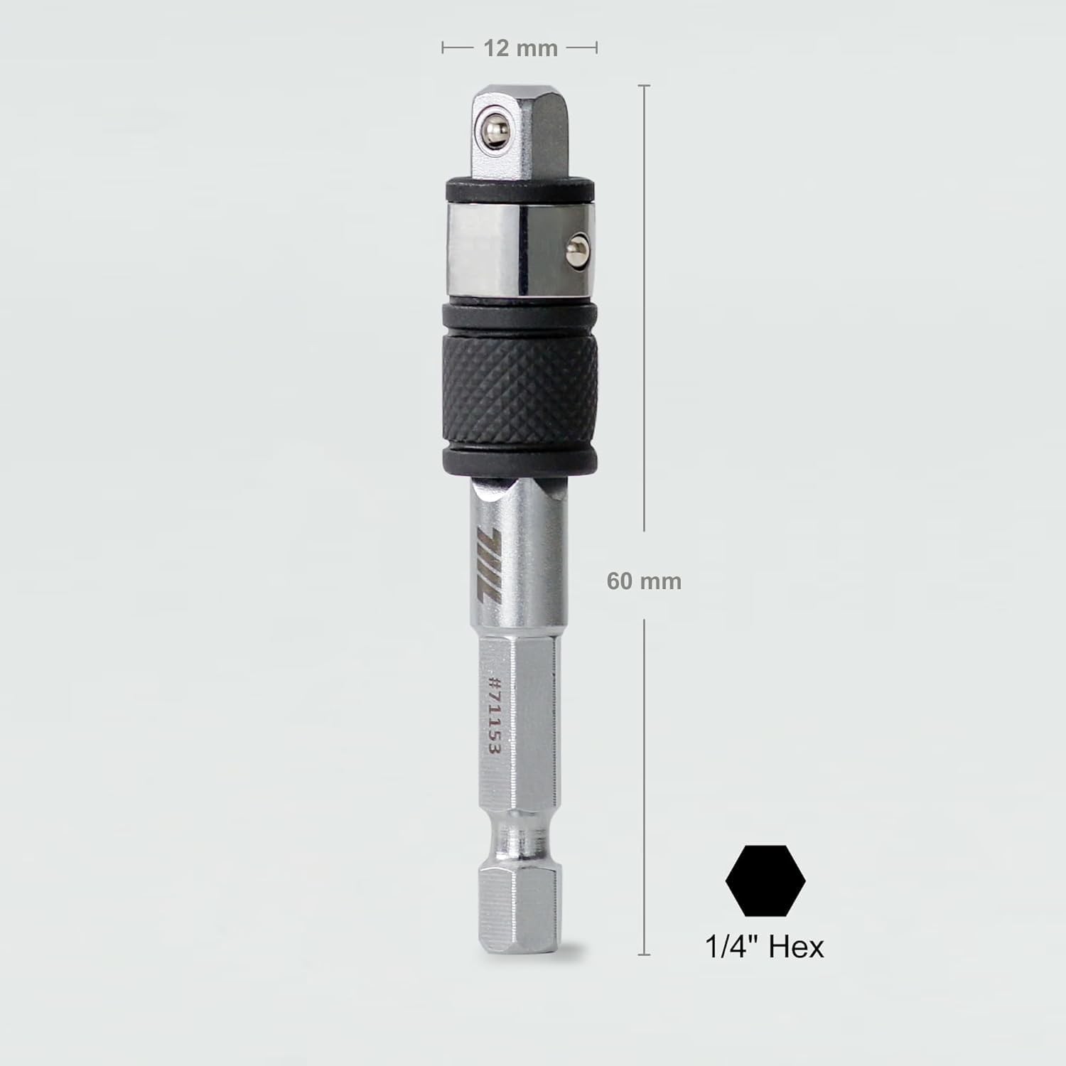 2 In 1 Adapter Hex End Swap Square Sockets In For Hex Bits With A Flick Of Finge