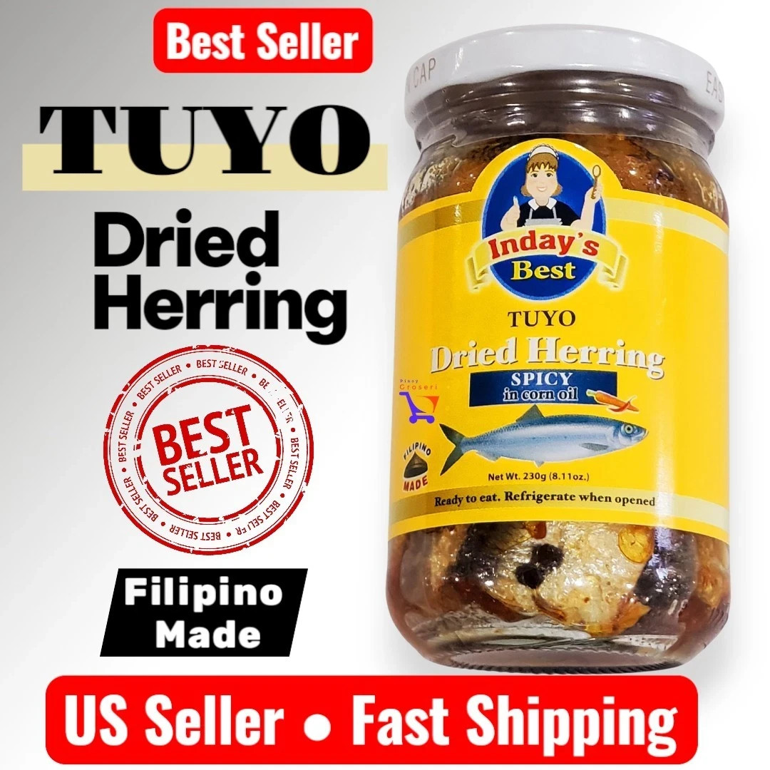 Inday’s Best Tuyo Dried Herring Spicy in Corn oil Filipino 8.11oz Philippines