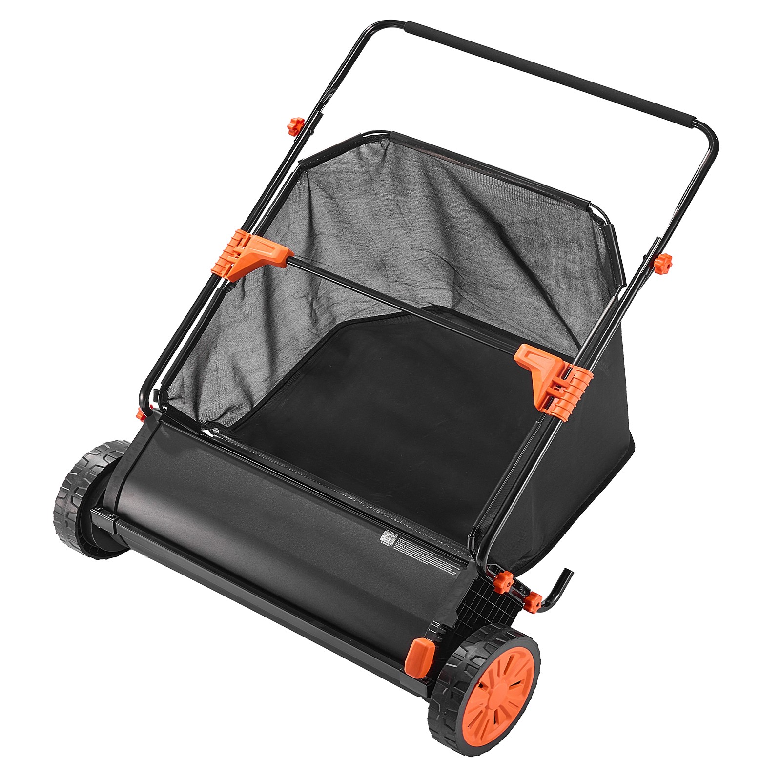 Uimoso Push Lawn Sweeper 30 in with 12 cu. ft. Hopper for Leaves Collection
