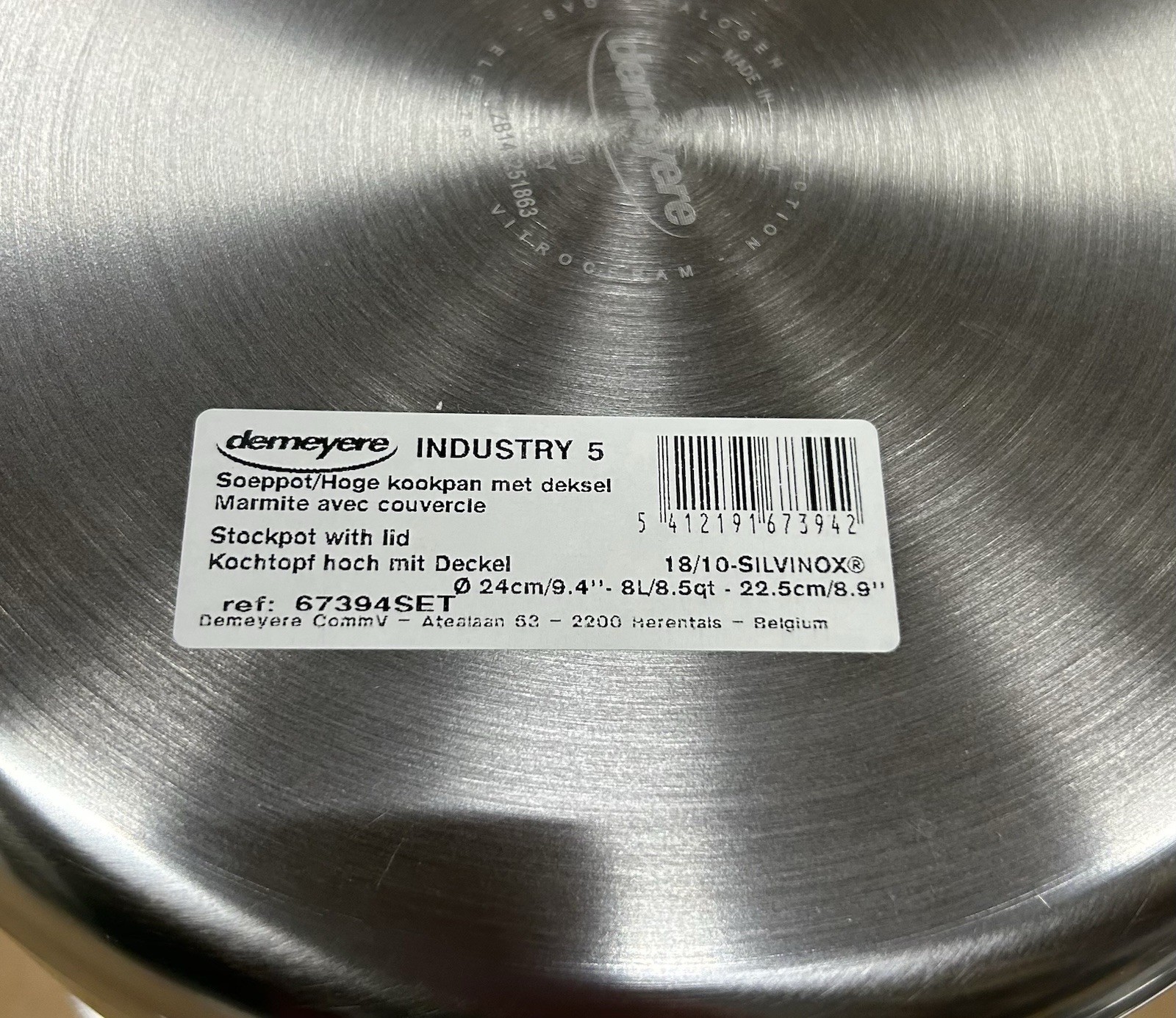 READ DESCRIPTION- Demeyere Essential 5-ply 10-pc Stainless steel Cookware Set