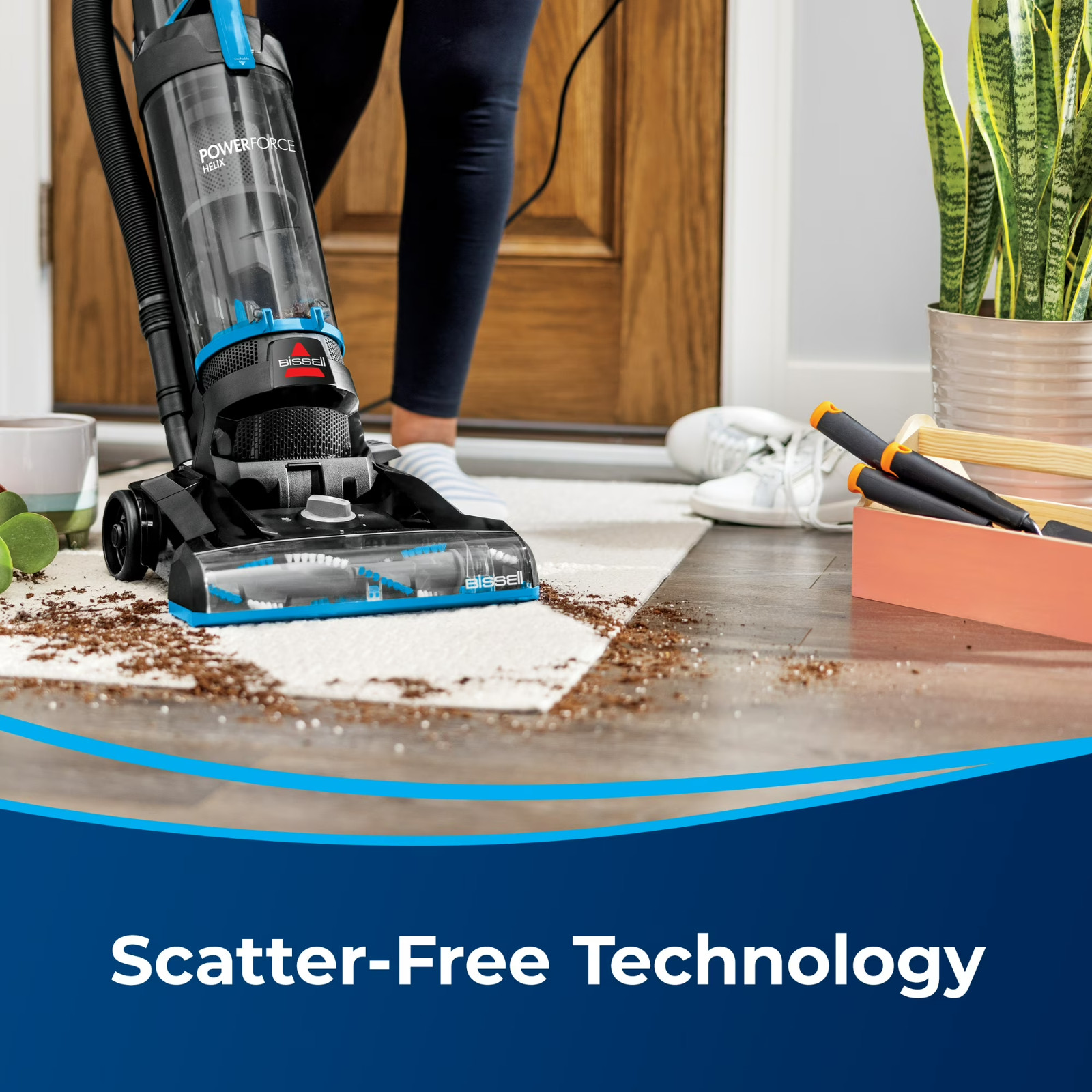 PowerForce Helix Dirt Separation Bagless Upright Vacuum Pet Friendly 3313Blue
