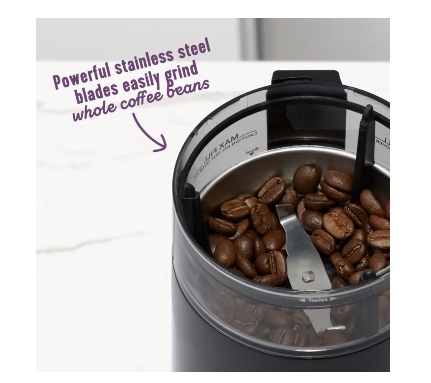 Mr. Coffee Automatic Multi-Grind Coffee Grinder Electric 12-Cup in Black – NEW