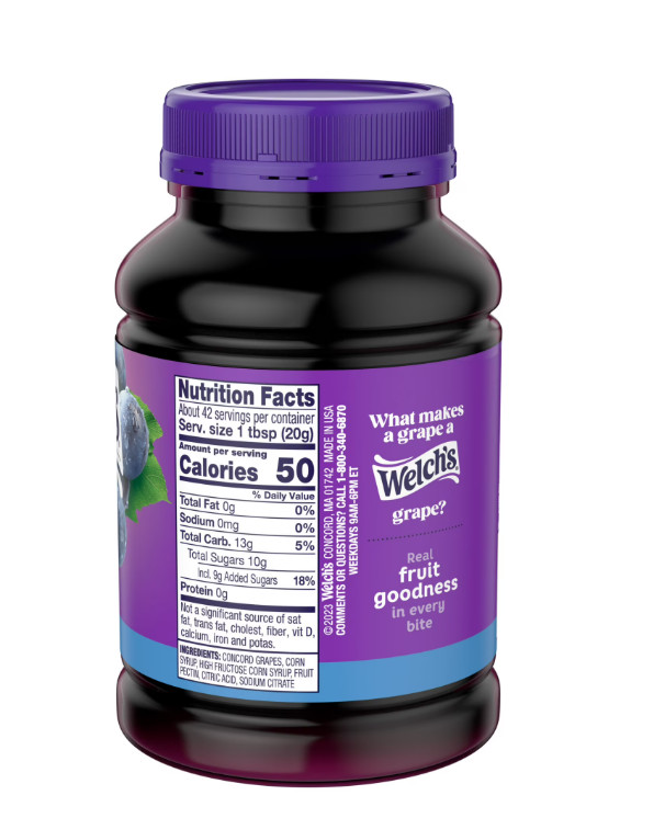 (2 pack) Welch’s Concord Grape Jam, 30 oz Jar…