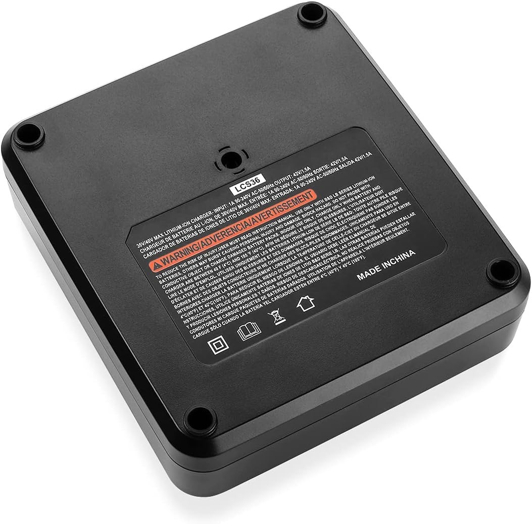 For Black & Decker 40V Charger LCS40 LCS36 Lithium Battery LBX2040 LBXR36