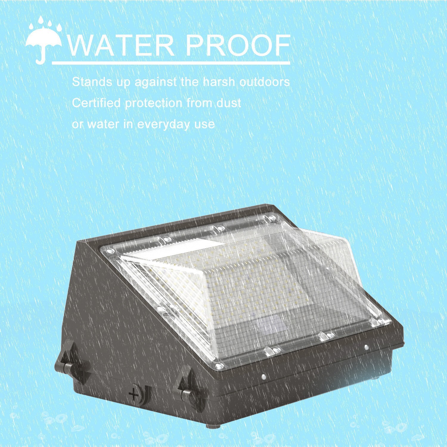 120W Led Wall Pack Light Outdoor Commercial Industrial Security Wall Light 5000K