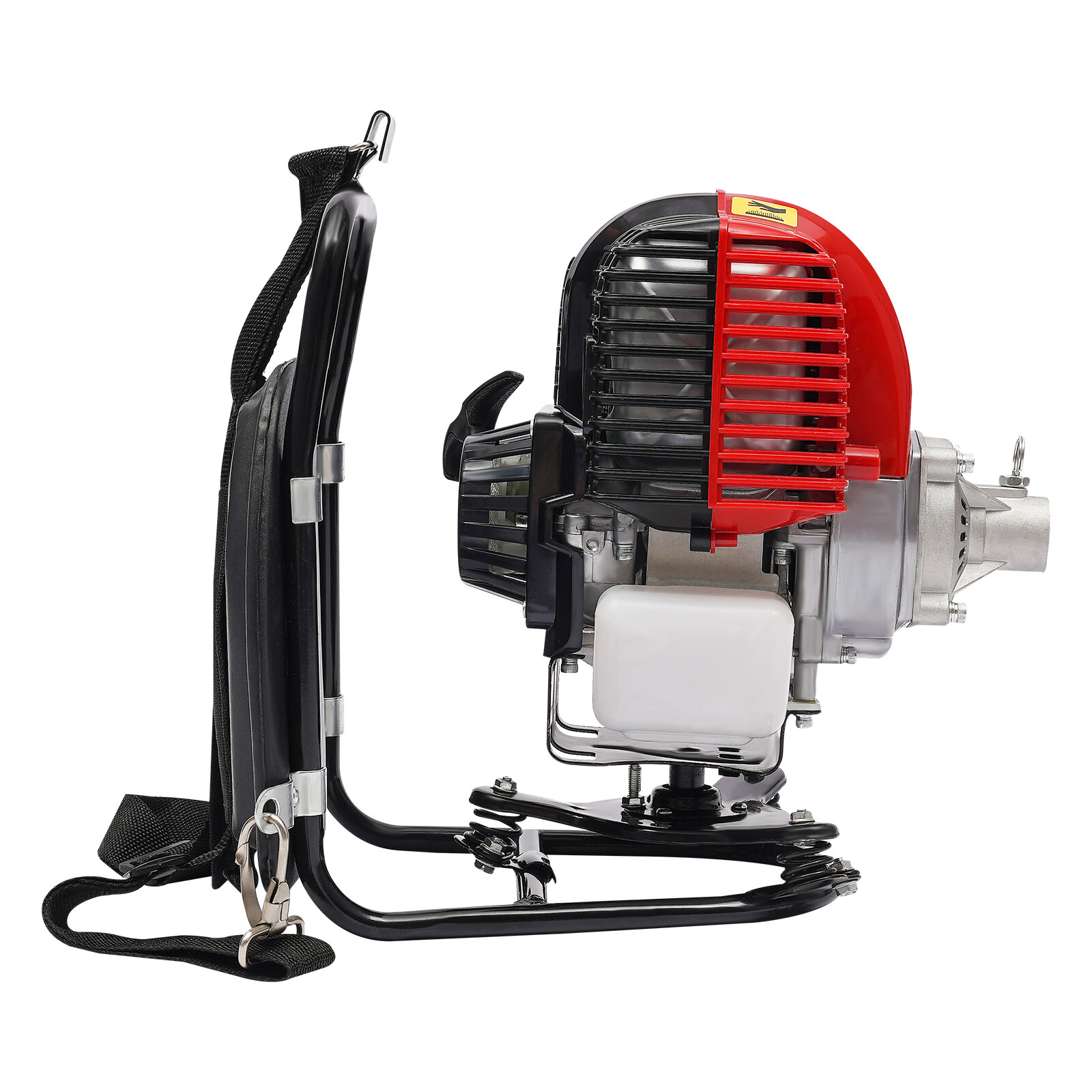 31CC 4-stroke Backpack Gas Garden Brush Cutter Grass Trimmer Lawn Mower+Pumping