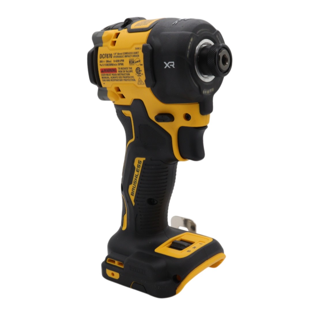 DeWalt DCF870B 20V Hydraulic Cordless 1/4″ Impact Driver, 500 in-lb (Tool-Only)