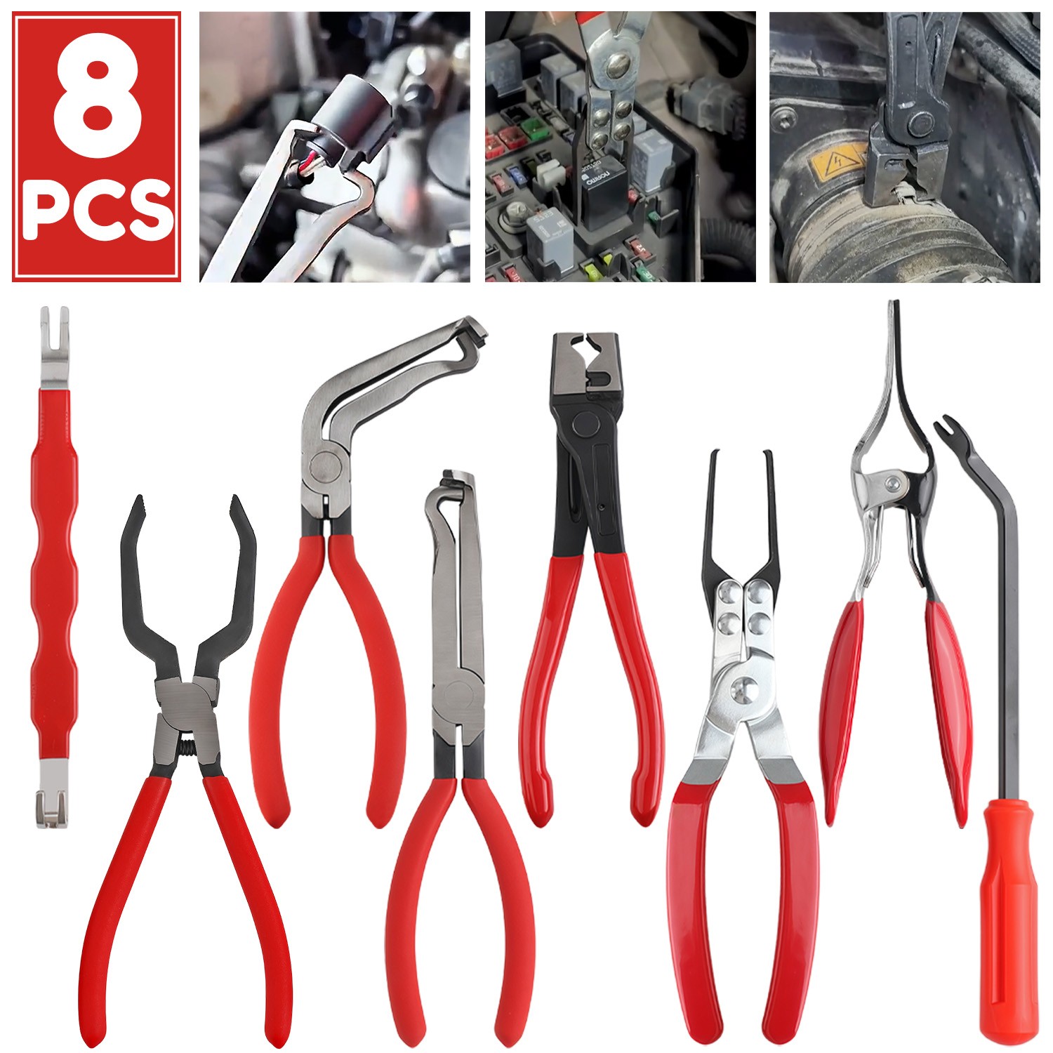 Electrical Disconnect Pliers Set – Automotive Terminal Removal Tool Kit 8pcs