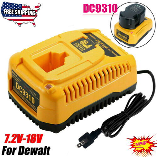 New FOR Dewalt DC9096 Battery Charger 7.2v -18v Li-Ion& NiCD DC9310 Fast Charger