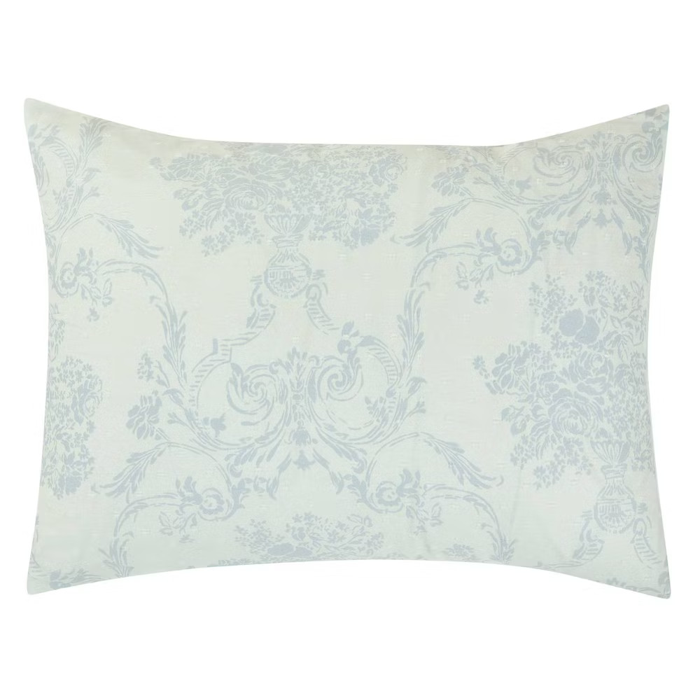 Twin Ruffle Comforter Set Blue Floral
