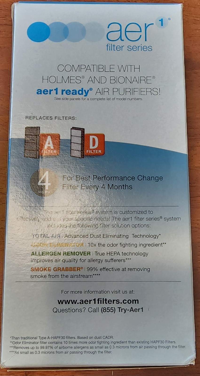 Holmes aer1 Total Air HEPA-Type Air Purifier Filter A, 2-Pack HAPF30ATD