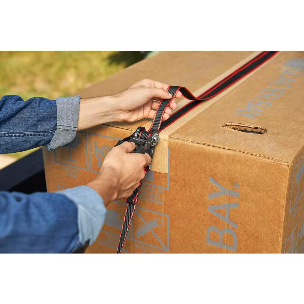 12 Ft. X 1 In. Ratchet Tie-Down Straps with S-Hook (4-Pack)