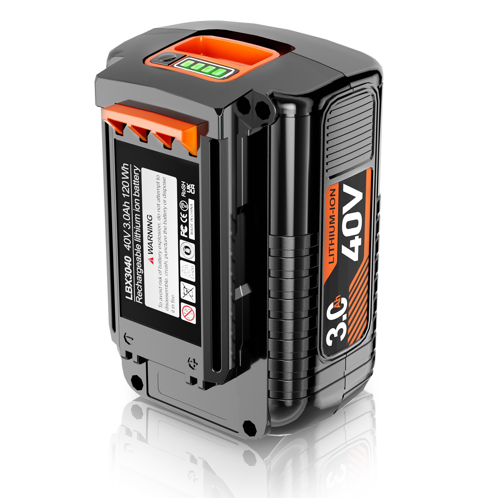 40V 3.0Ah For Black and Decker 40Volt Max Li-ion Battery LBX2040 LBXR36 LST136