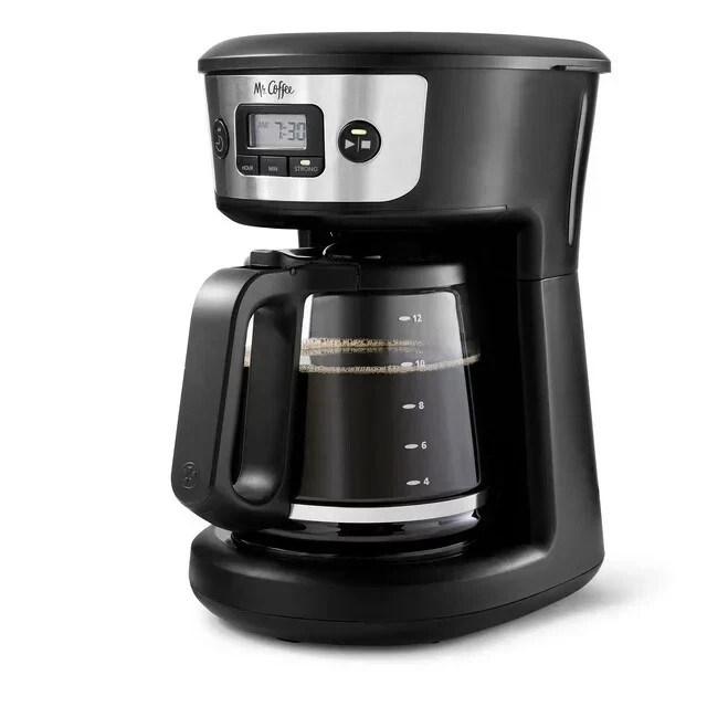 Mr. Coffee 12 Cup Programmable Coffeemaker Strong Brew BVMC-MSX23 Black Open Box