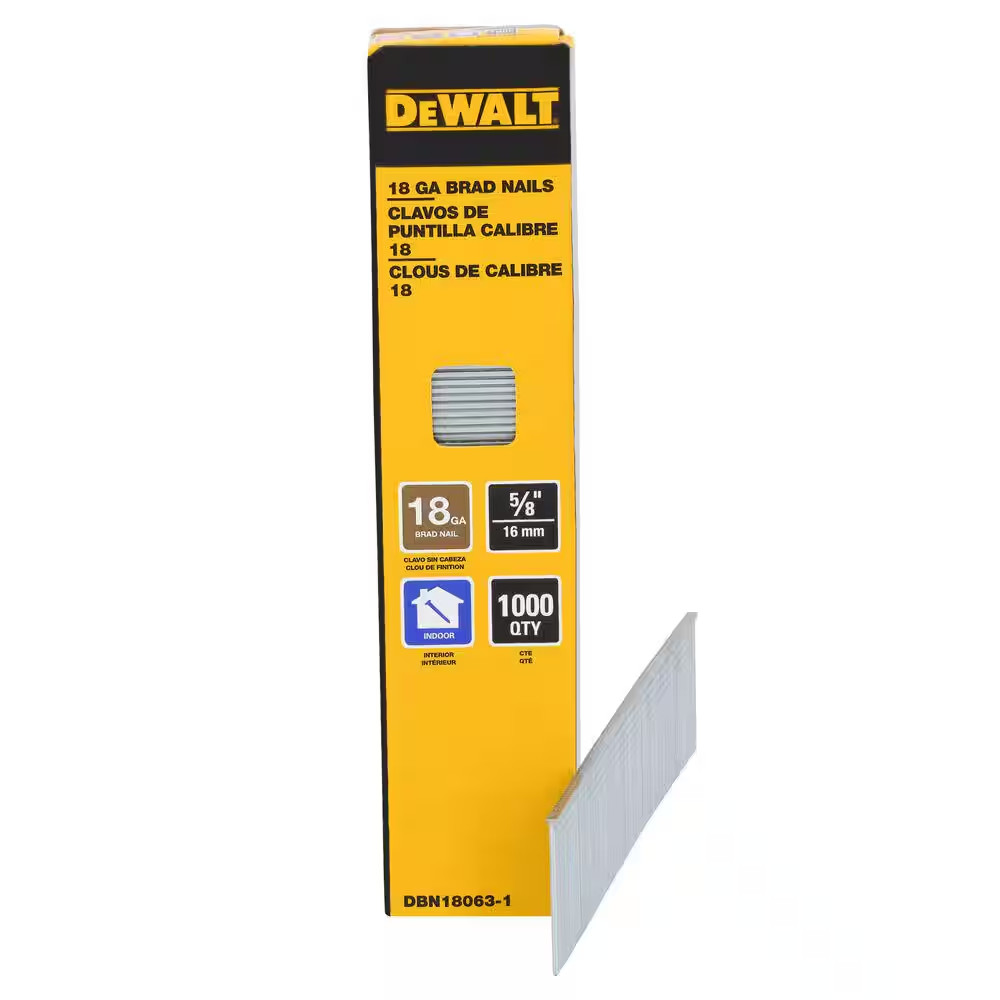5/8 In. X 18-Gauge Glue Collated Straight Brad Nails (1000 per Box)