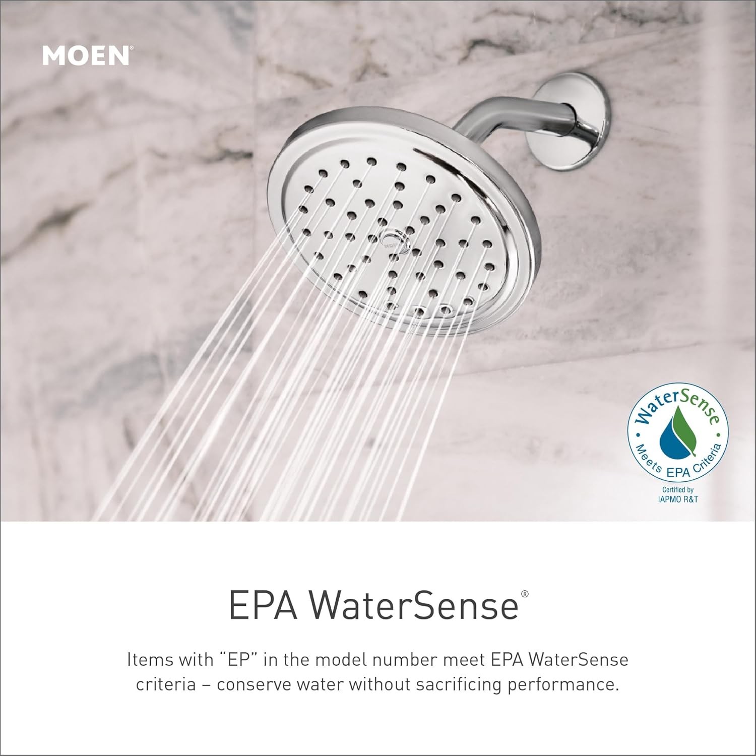 NEW CONDITION MOEN 3558EP 5-Spray 30 in. Eco-Performance Wall Bar Chrome