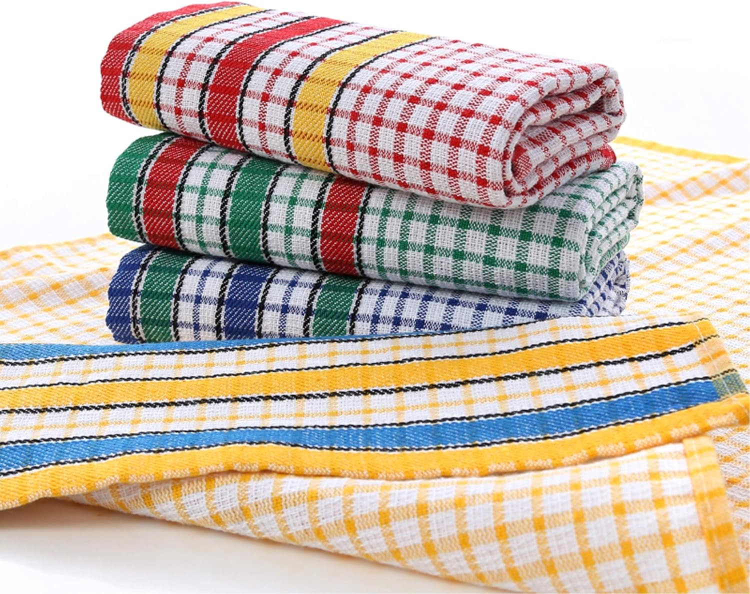 Large Kitchen Dish Towels, 16 Inch x 26 Inch Bulk Absorbent Cotton Kitchen Towel