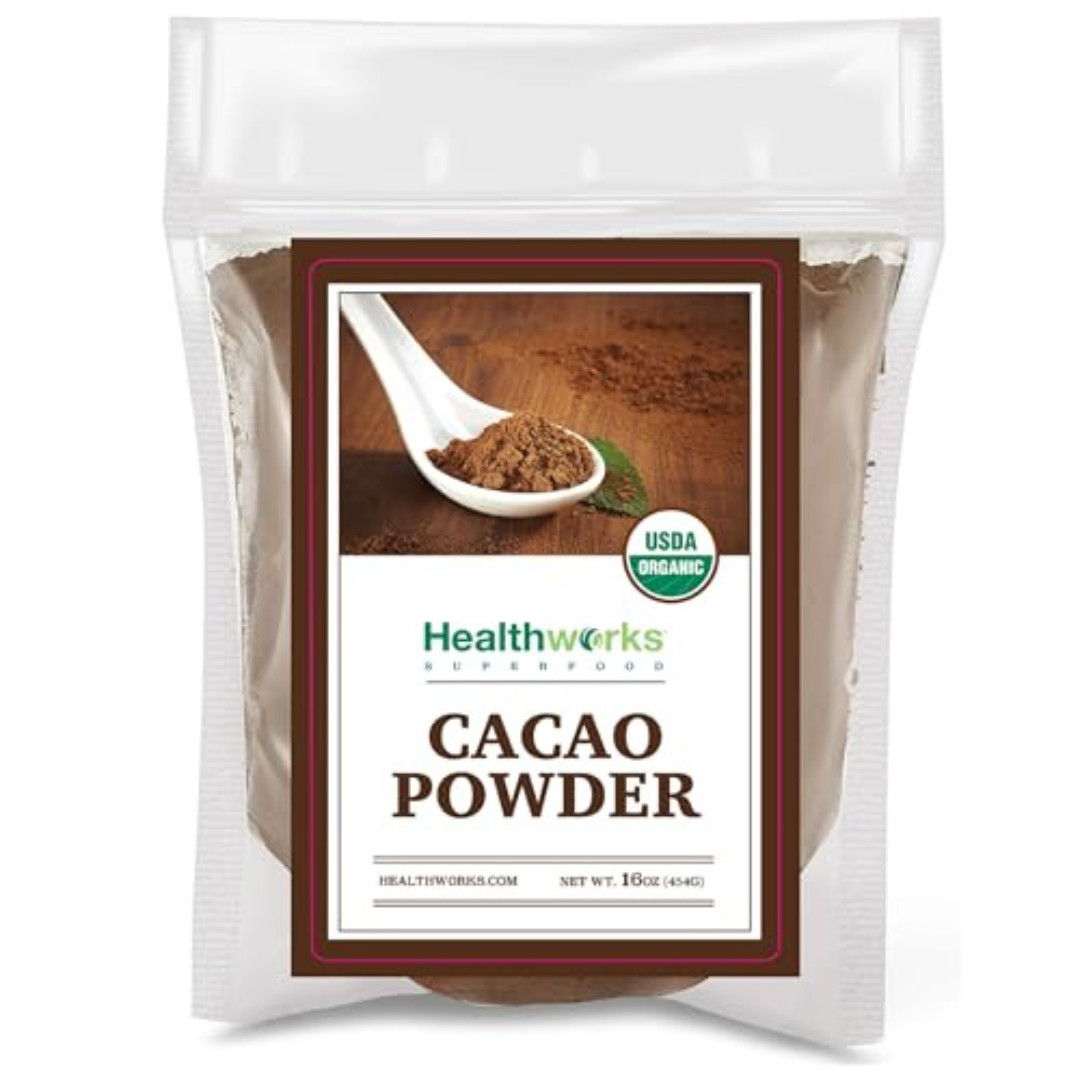 Healthworks Superfoods Organic Cacao Powder – 16 Oz / 1 Lb – Cocoa Chocolate Sub