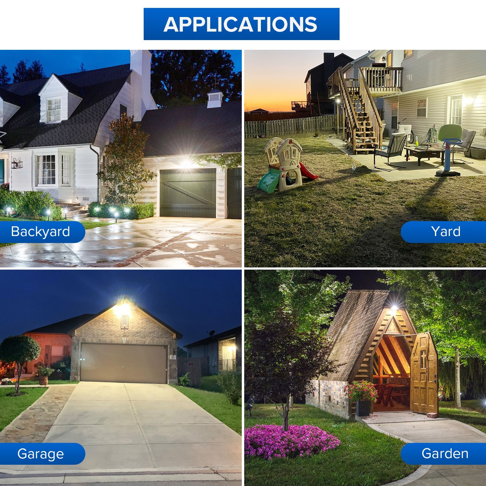 3400lm LED Motion Sensor Light 30W Security Light Spotlight Backyard Safe Guard
