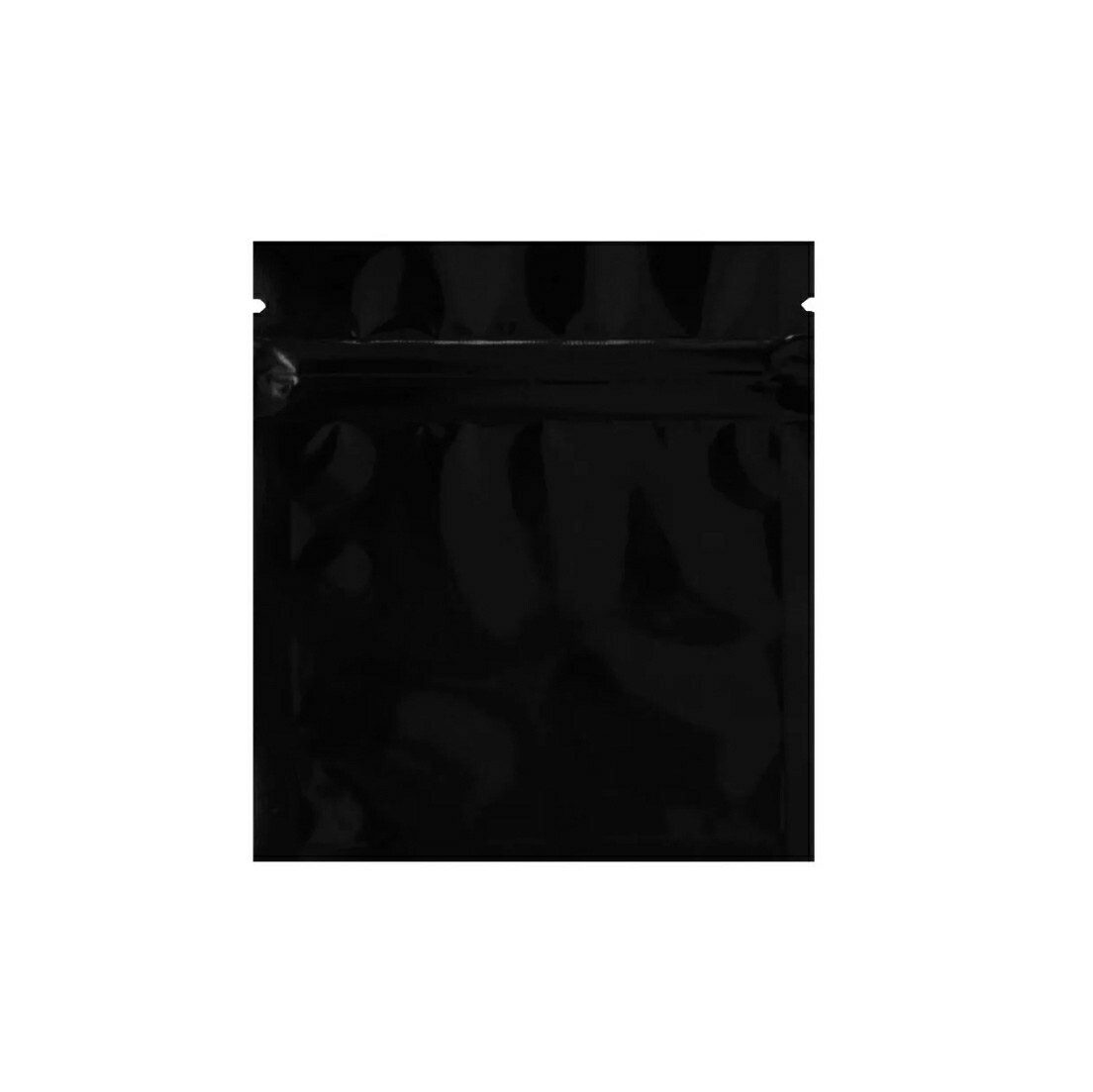 100 Smell Proof Mylar Food Bags 3X4 Zip Seal Black Matte Heat Sealable Baggies