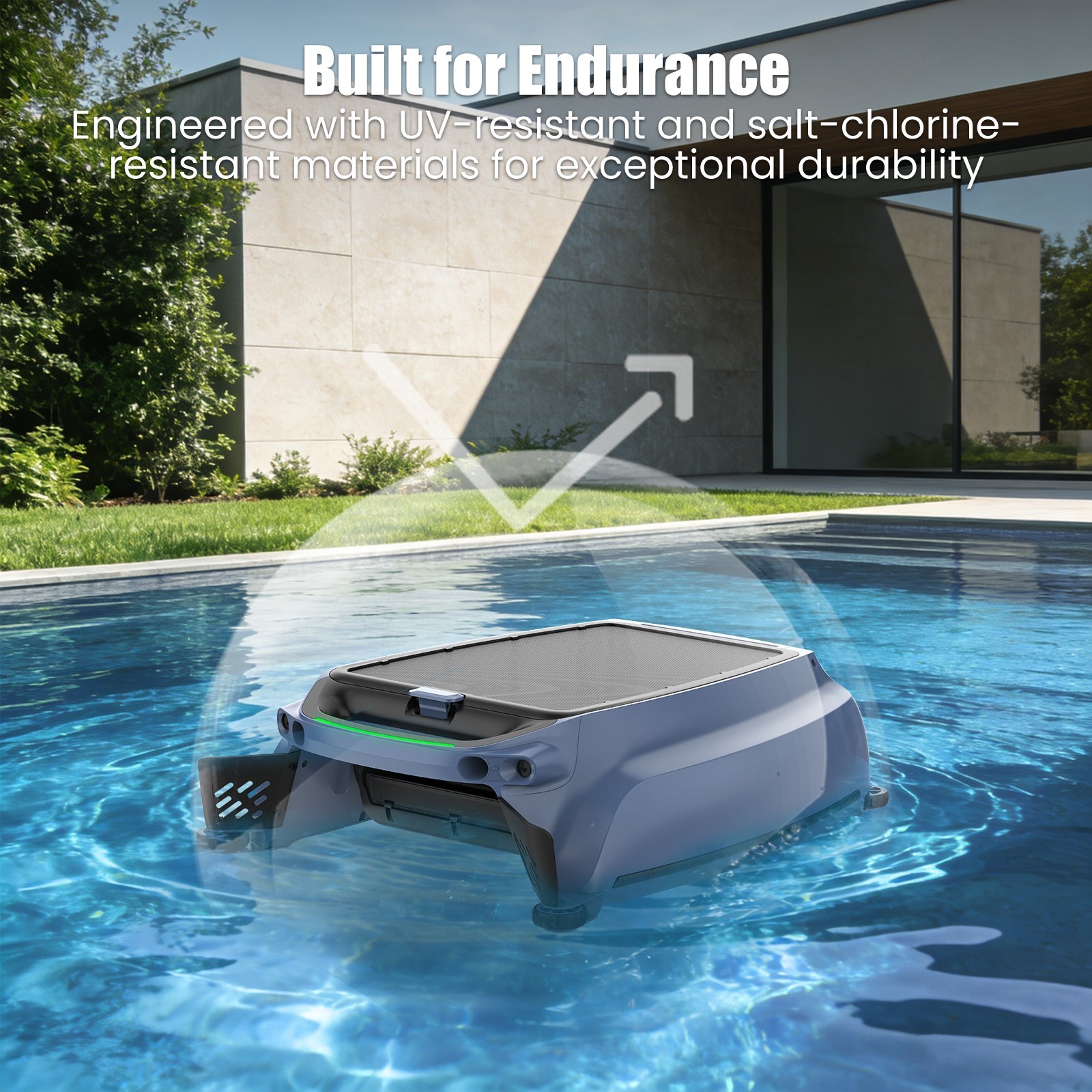 AIRROBO SP200 Solar Power Robotic Pool Skimmer Automatic Pool Surface Cleaner