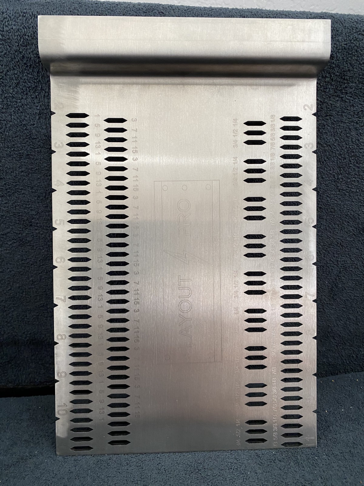 Structural Beam pan layout tool, high grade 304 stainless steel, 3/32x7x11