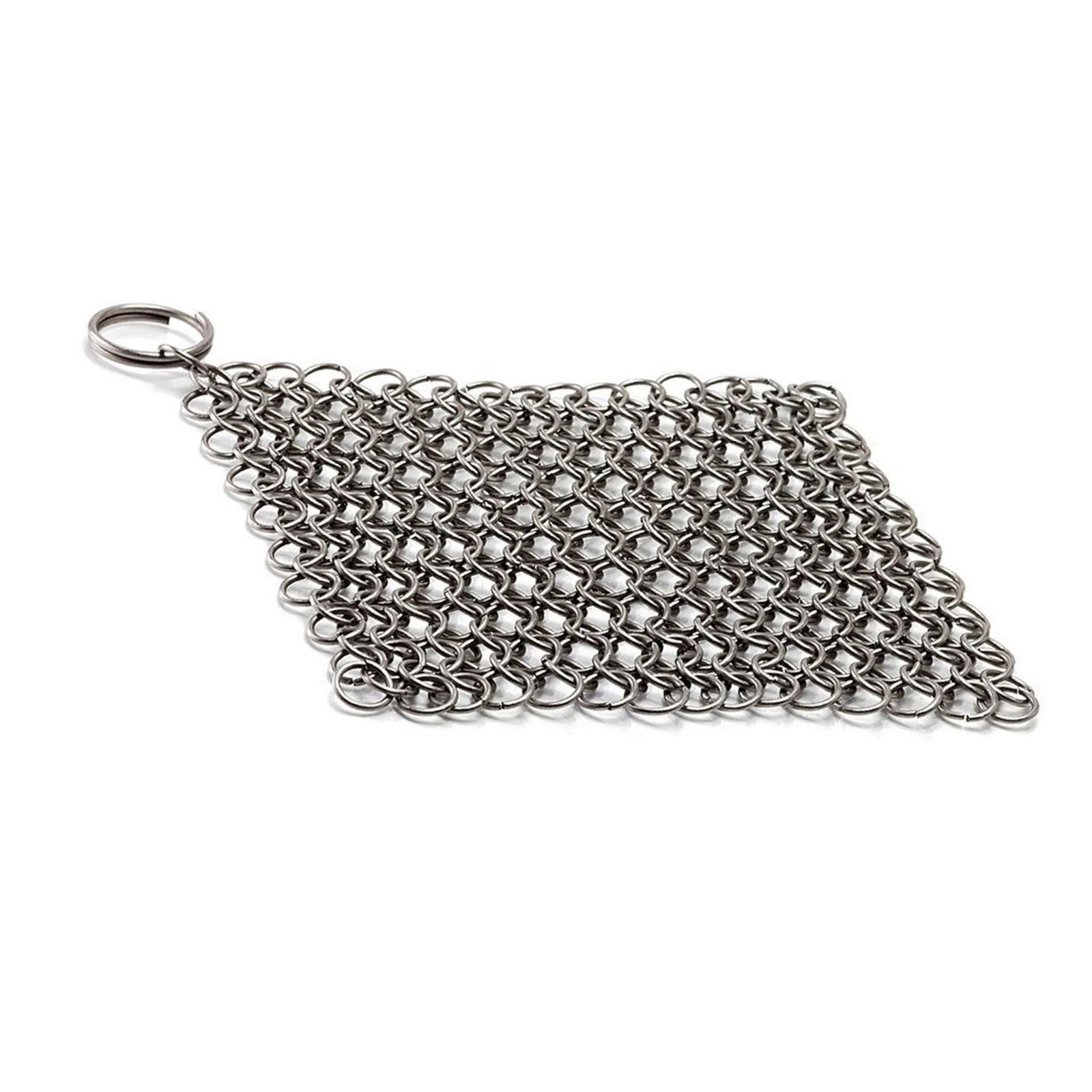 Reusable 7×7 Inch Stainless Steel Chainmail Scrubber Easy to Clean 100% New