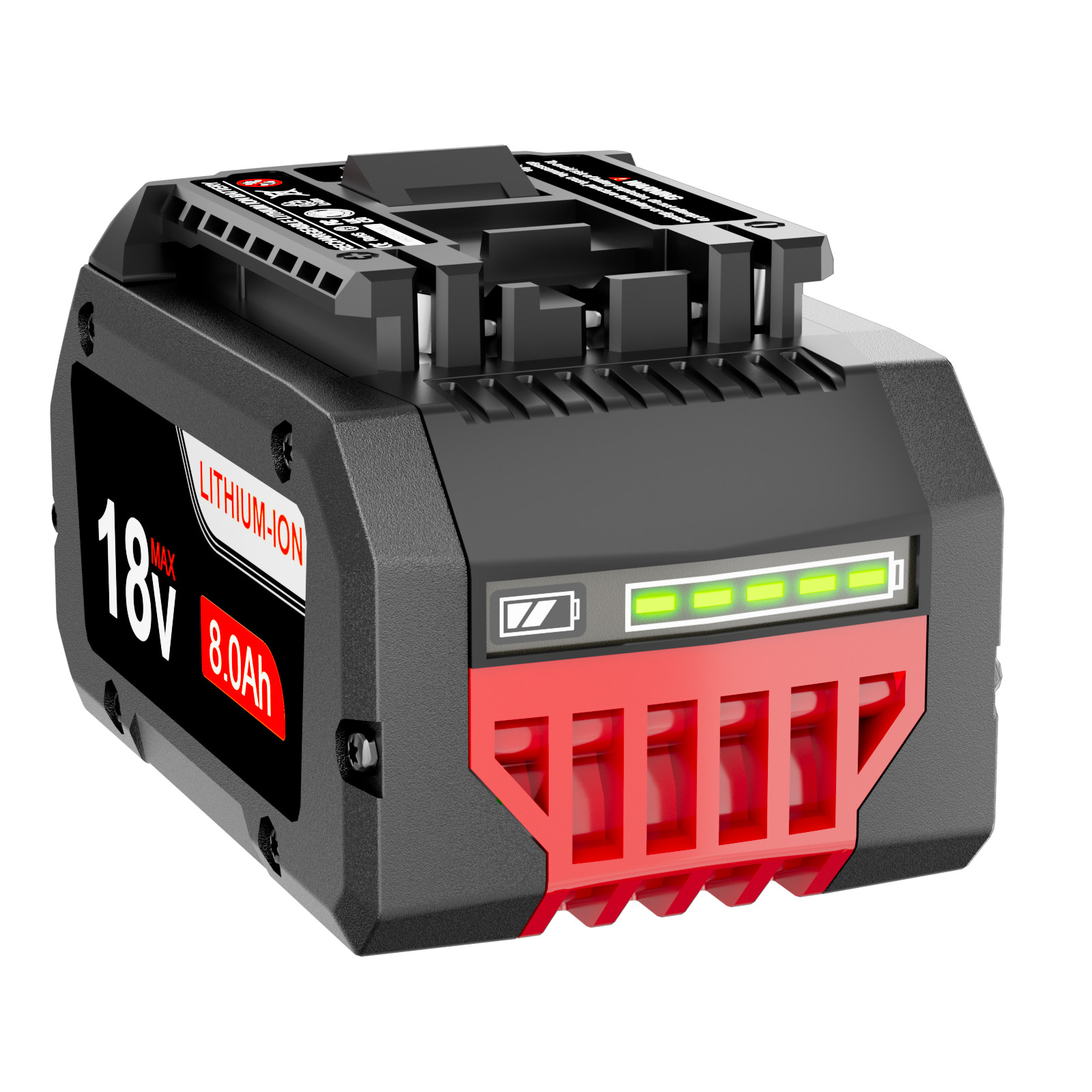 4 Pack 18V Battery For Bosch 18V 8.0AH Li-ion BAT609 BAT610G BAT618 GSR18V-LI