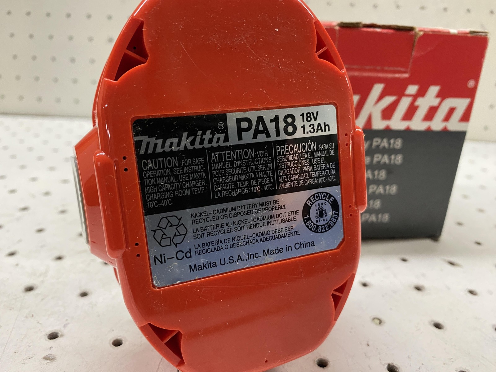 Makita PA18 18V 1.3Ah NiCd Battery Pack Red 1941073 Cordless Power Tool