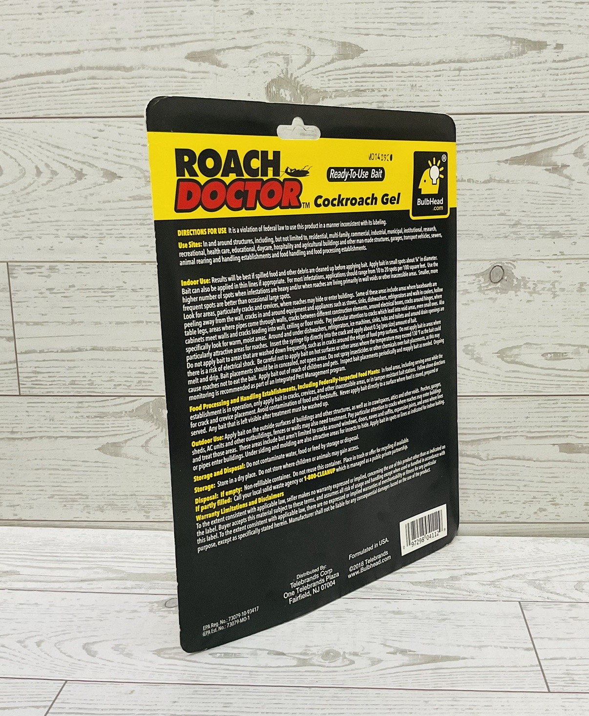 BulbHead Roach Doctor Cockroach Gel Ready To Use Bait Syringe New